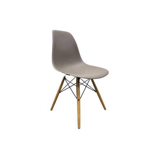 Eames Molded Plastic Side Chair by Herman Miller – Sparrow / Wood Dowel Base