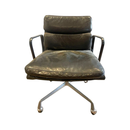 Eames® Soft Pad Lounge Chair, Low Back - Model EA435 (Aubergine, 1990)
