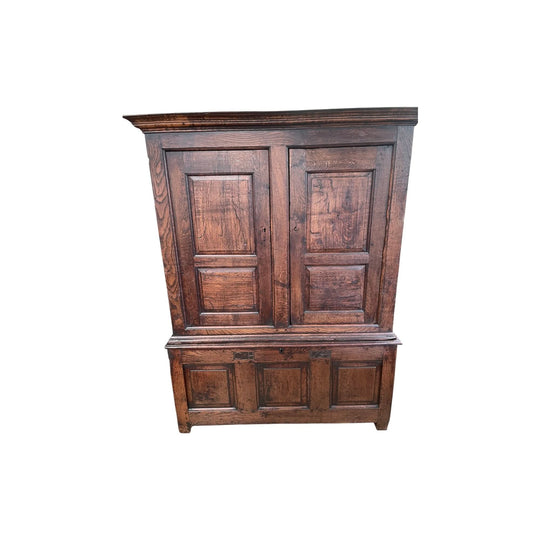 Early 18th century Oak English Horse Tack Cupboard