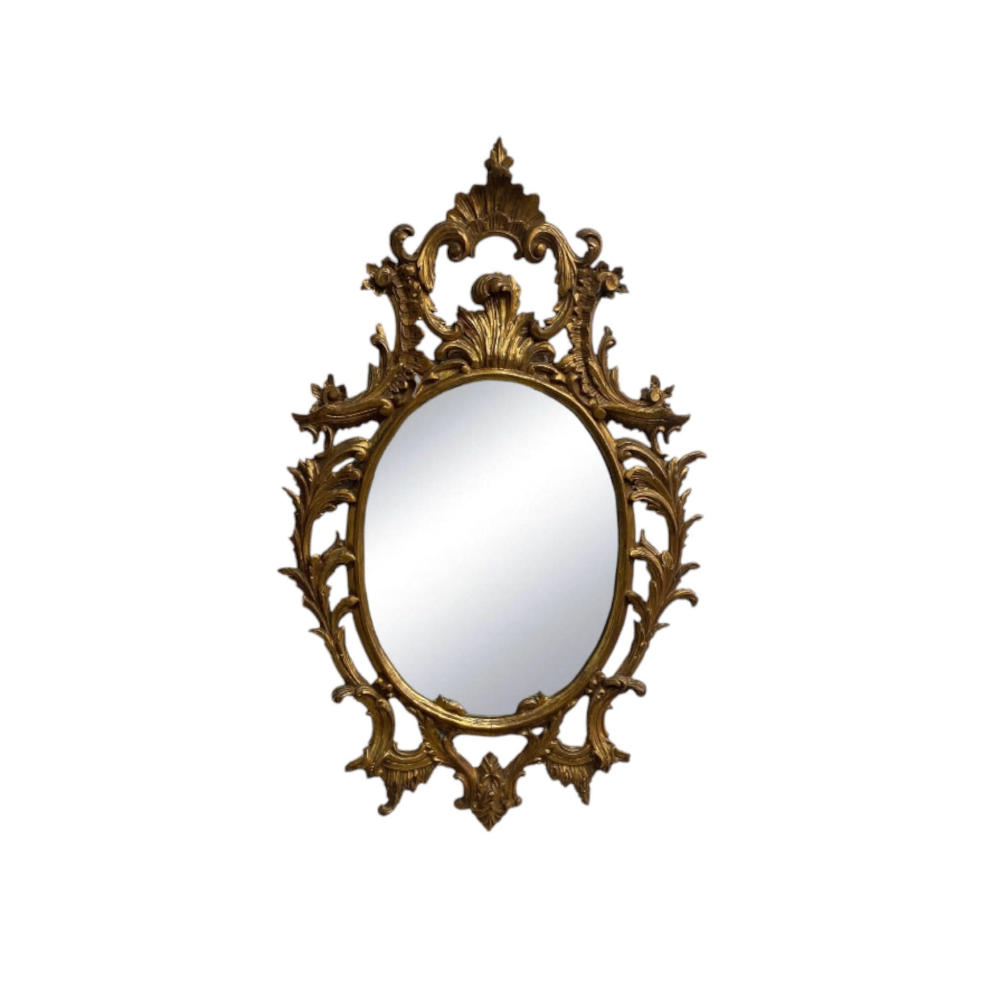 Early 20th Century Baroque Style Ornate Gold Mirror | Bazaa | Designer, Vintage and Antique Furniture