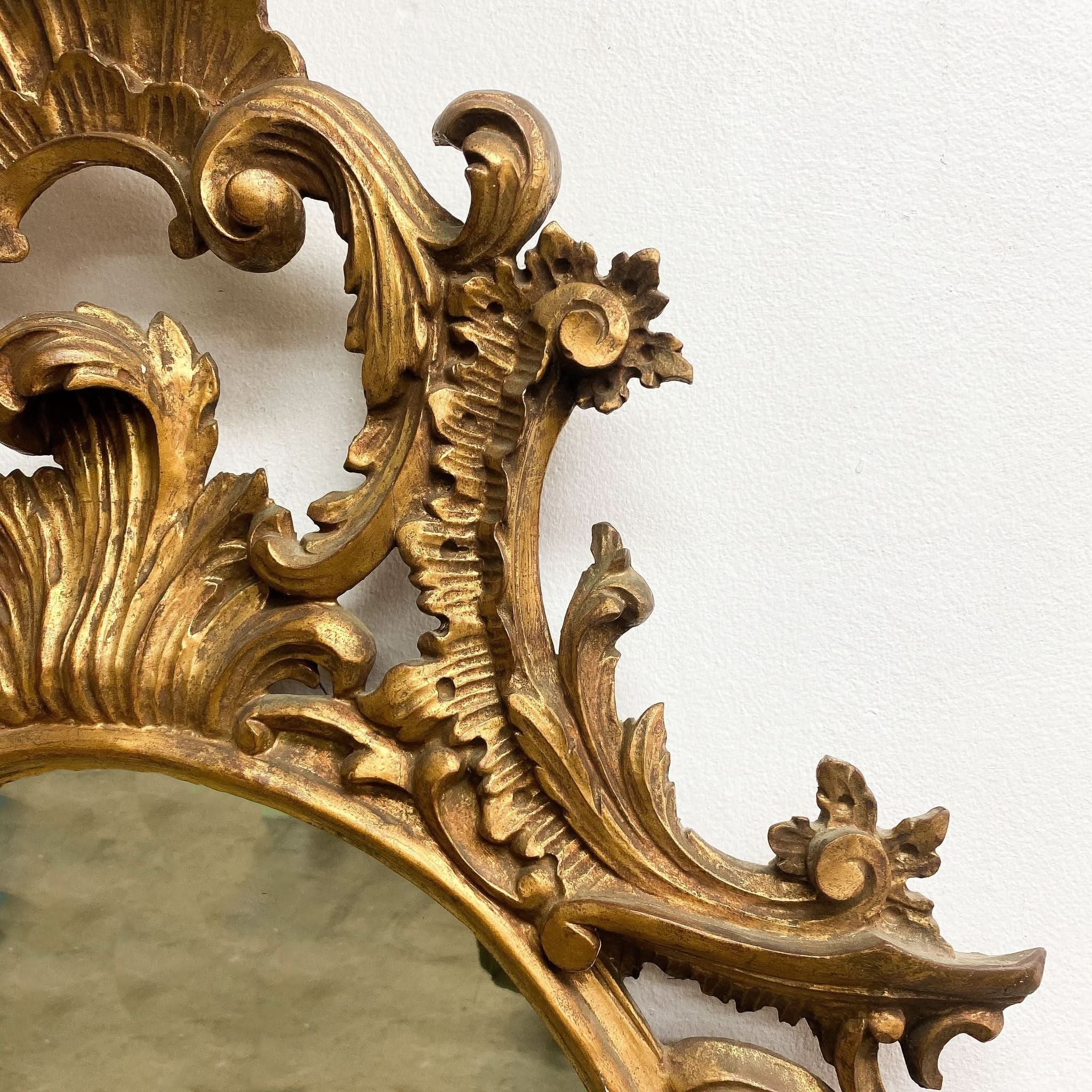 Early 20th Century Baroque Style Ornate Gold Mirror | Bazaa | Designer, Vintage and Antique Furniture