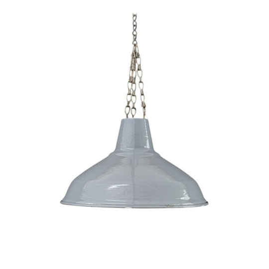Early 20th Century Industrial Enamel Pendant Light
