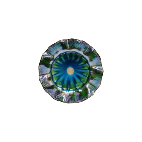 Early American 20th-Century Kew-Blas Opalescent Glass Bowl. c.1910