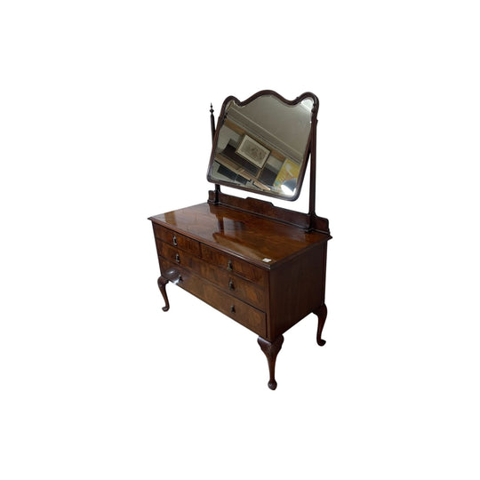 Early Century Dressing Table with Tilt Mirror and Drawers