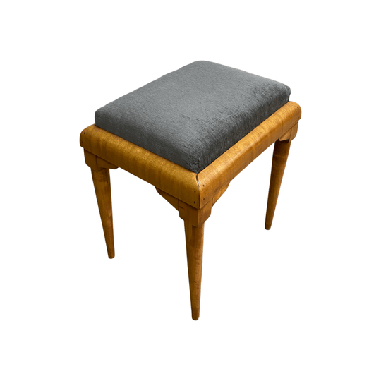 Early Mid Century Maple Stool Circa 1950s