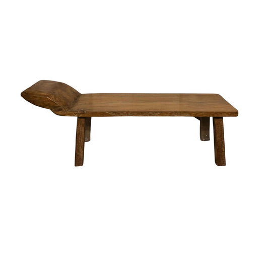 Eastern Rustic Wooden Bench Seat
