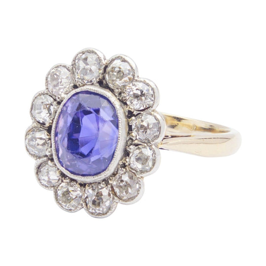Edwardian Colour Change Sapphire & Diamond Ring