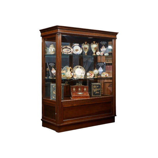 Edwardian Mahogany 4-Door Display Cabinet, c.1910