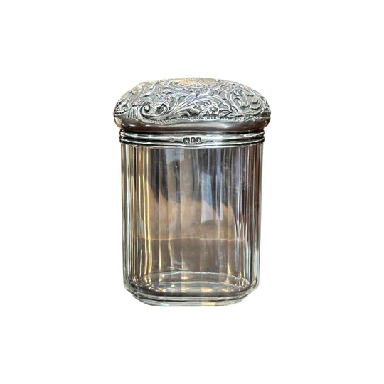 Edwardian sterling silver toiletry container 1901 London