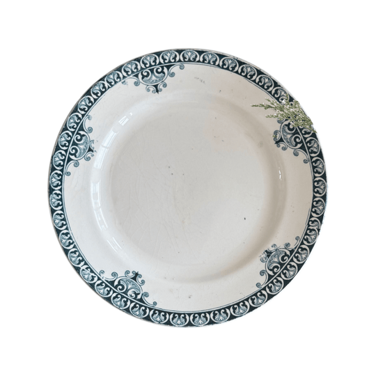 Elegant Antique French Plate in Holiday Gift Box – Perfect Christmas Present