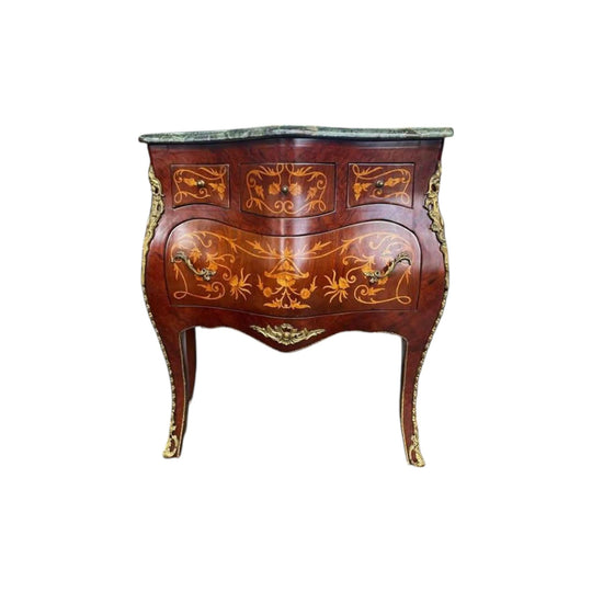 Elegant French 18th Century Commode Louis XV style hall stand side table marble