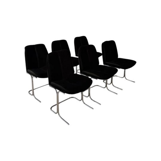 Eleganza Dining Chairs Attributed to Tim Bates for Pieff 1970s