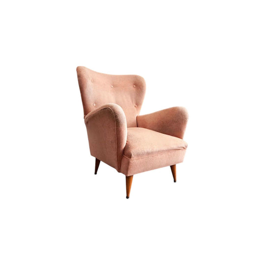 "Ella" - Rare, extra large 1950s wingback armchairs