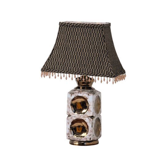 Ellis Ceramics Table Lamp in Metallic Ombre, c1970s