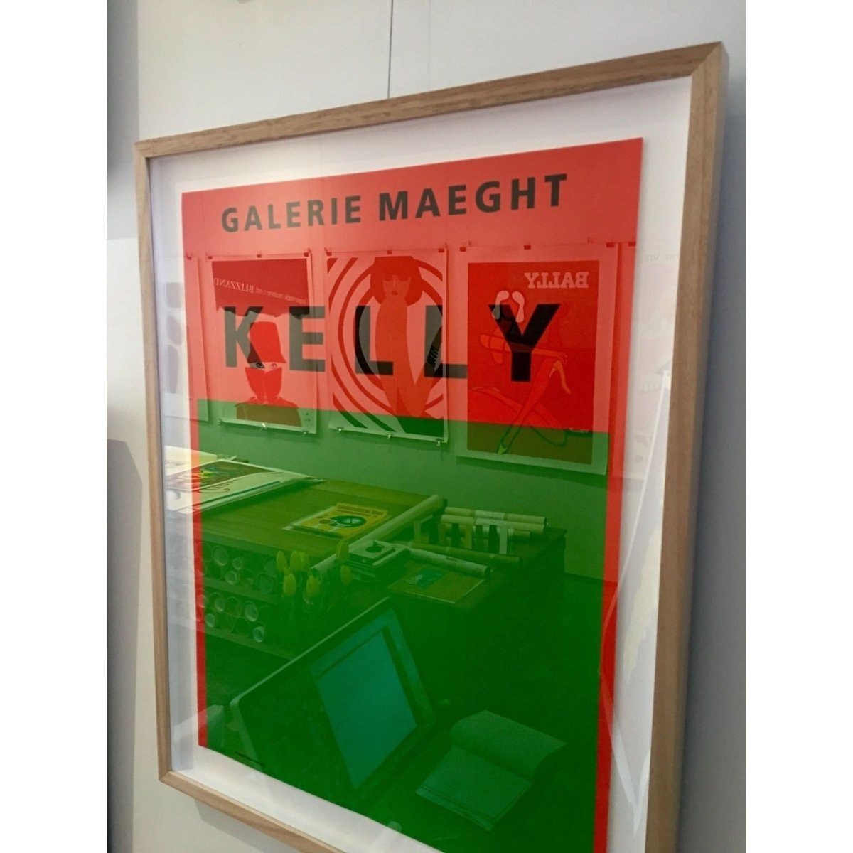 Shop Ellsworth Kelly Orange et vert Original Vintage Poster | Bazaa