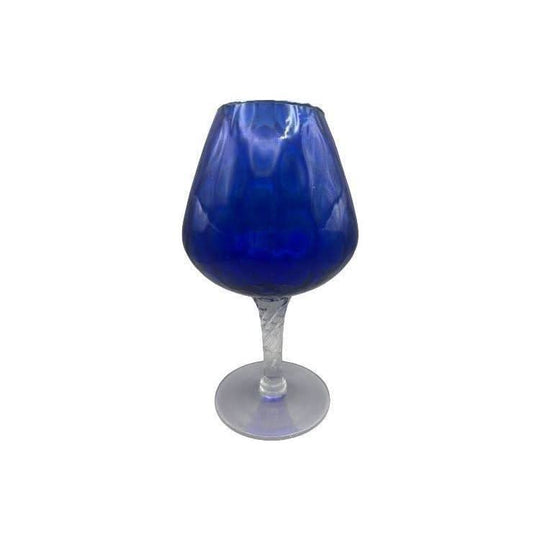 Empoli Cobalt Blue Oval Optic Brandy Balloon 21cm