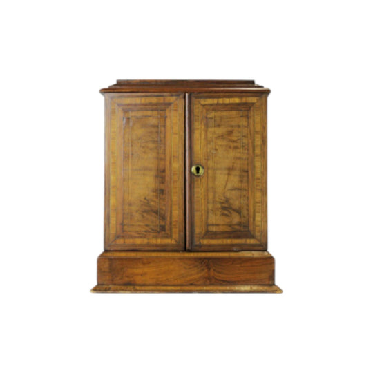 English 19th Century Walnut Humidor