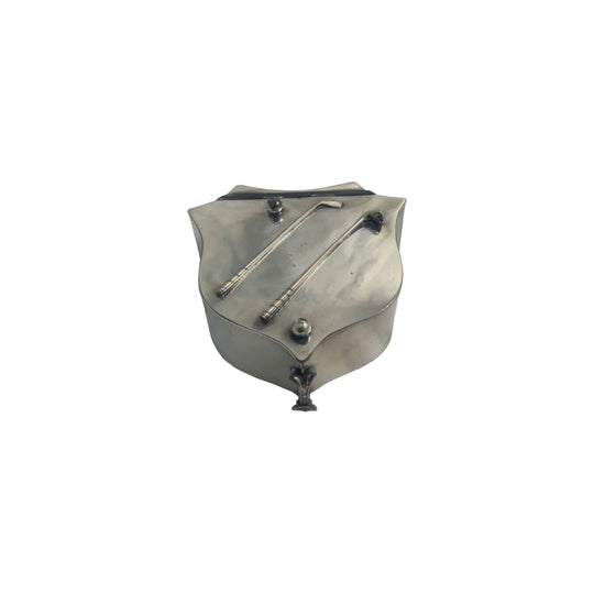 English Silver Plated Golfing Box, c.1900