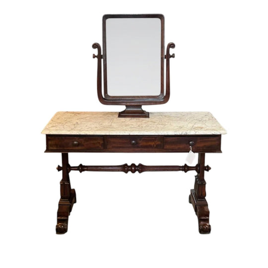 English William IV mahogany dressing table c.1840