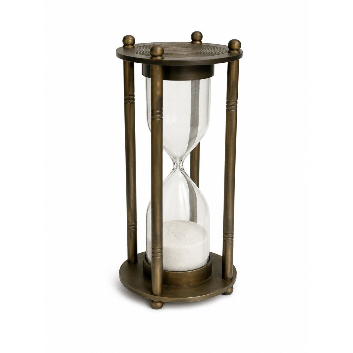 Epstein London Sand Timer Hourglass Brass Decor | Bazaa | Designer, Vintage and Antique Furniture