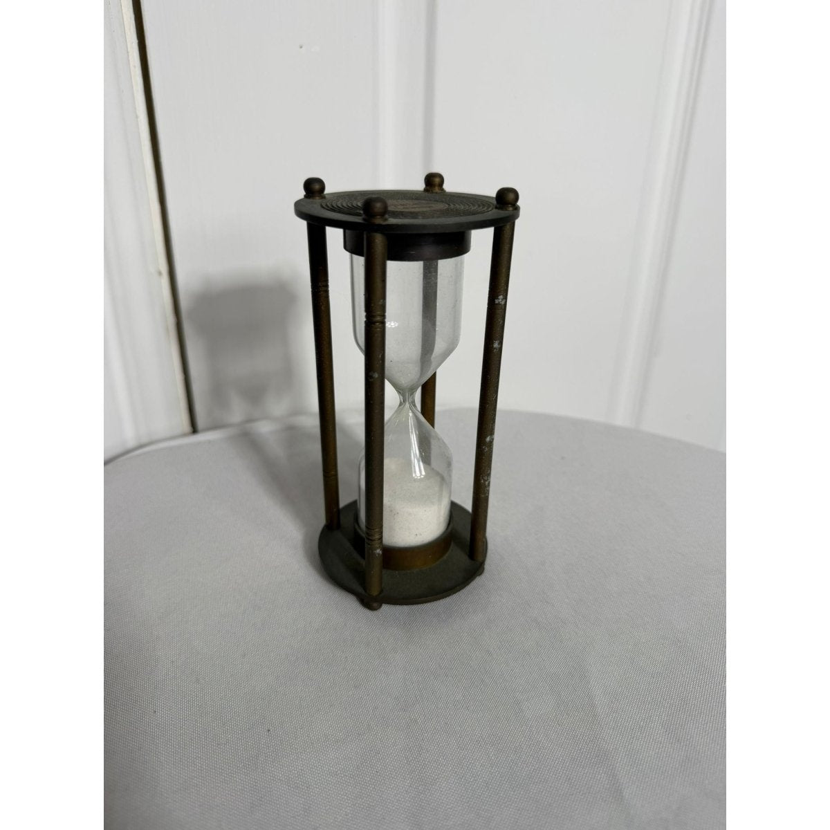 Epstein London Sand Timer Hourglass Brass Decor | Bazaa | Designer, Vintage and Antique Furniture