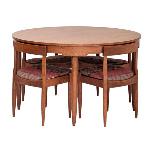 Ernst Hansen Extension Dining Table and Chairs in Teak, c1960s
