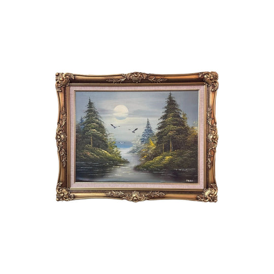 Evocative Mid-Century Italian Oil Painting