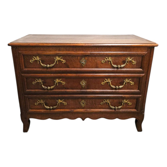 Louis XVth Style Oak Chest of Drawers