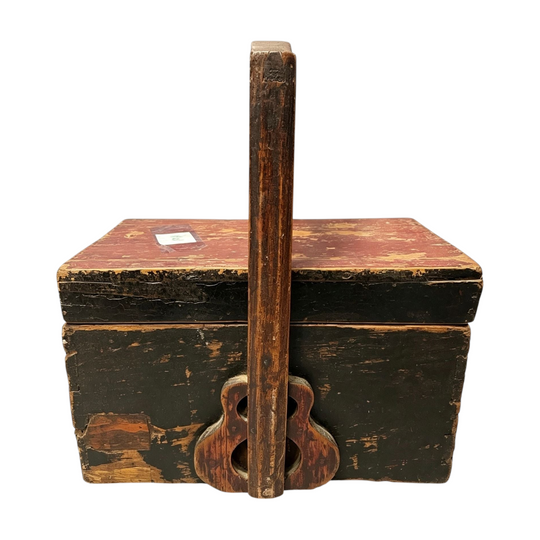 1423: Antique Chinese Wooden Food / Wedding Carrier Box