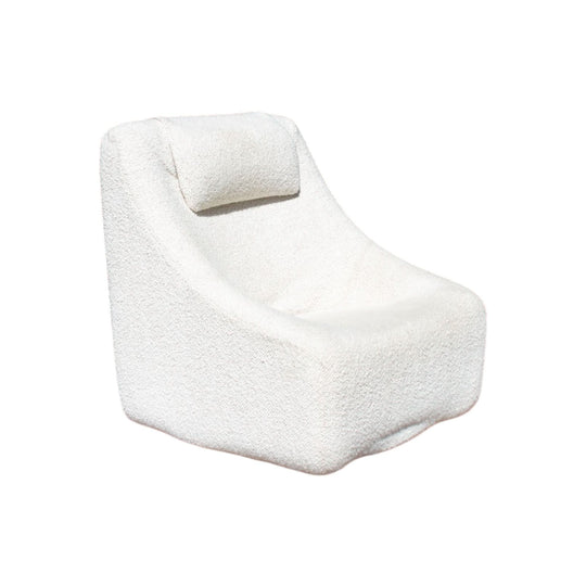 Featherstone Numero IV High Back Chair — White Bouclé