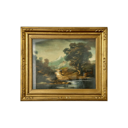 Figure in a Landscape, Oil on Canvas