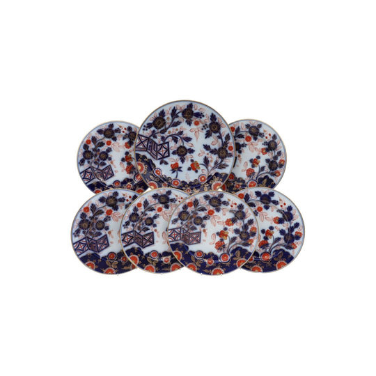 Fischer & Mieg hand painted Imari pattern dessert set