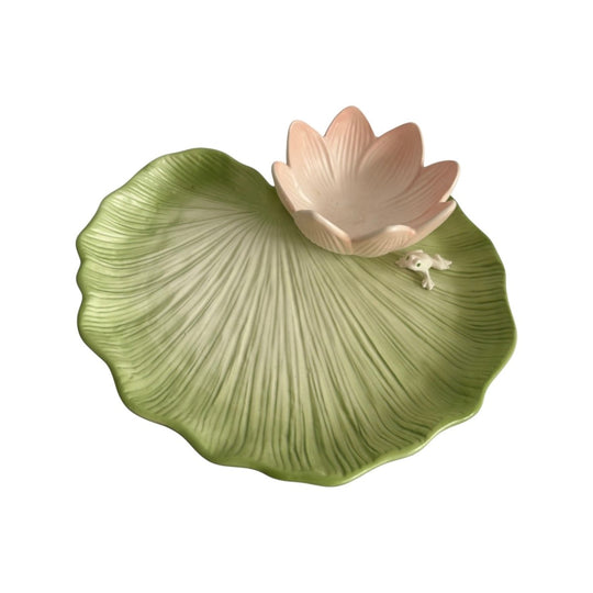 FITZ & FLOYD MID CENTURY CERAMIC CHIP AND DIP PLATTER JAPAN