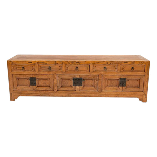 Five drawer low cabinet / sideboard