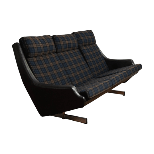 Fler Fléronde Three-Seater Sofa in Plaid Upholstery, Australian Mid-Century
