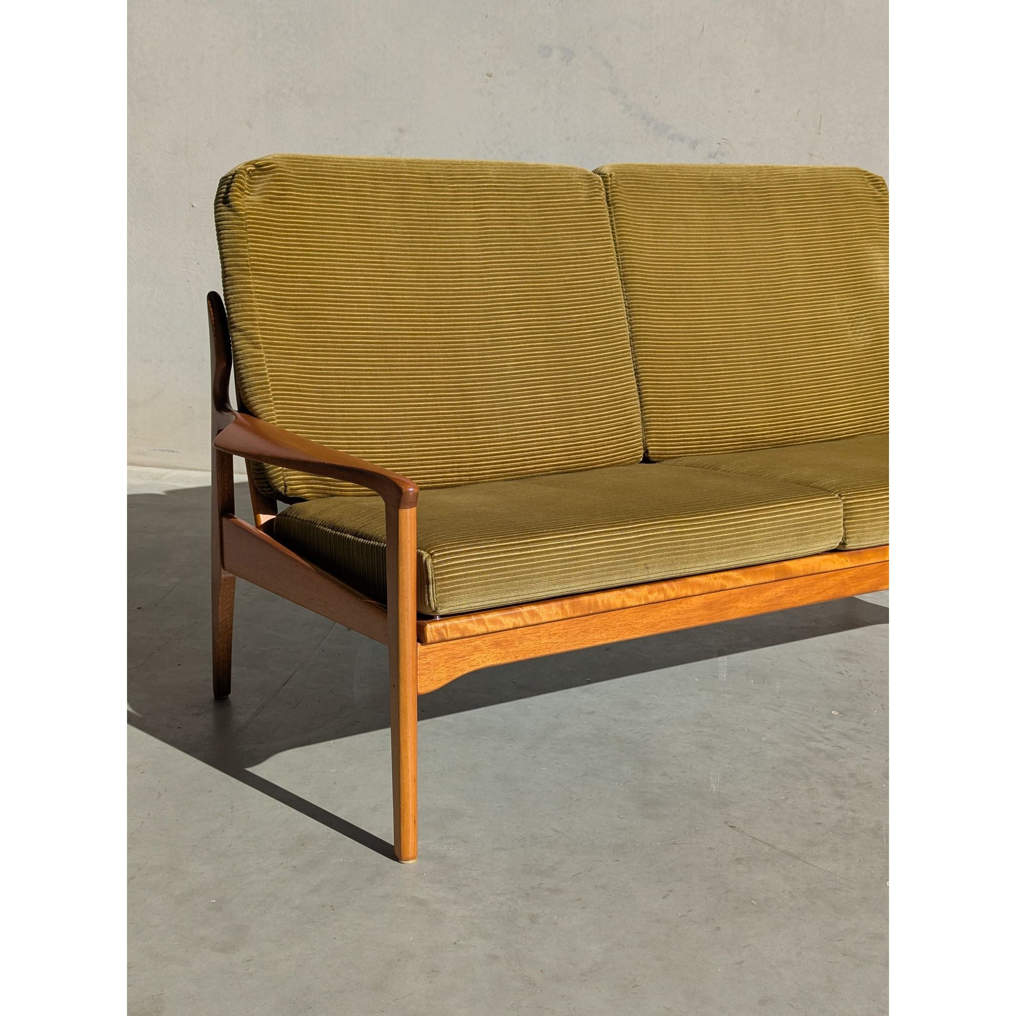 Fler Narvik 2 Seater - Sage Revival Green Corduroy | Bazaa | Designer, Vintage and Antique Furniture