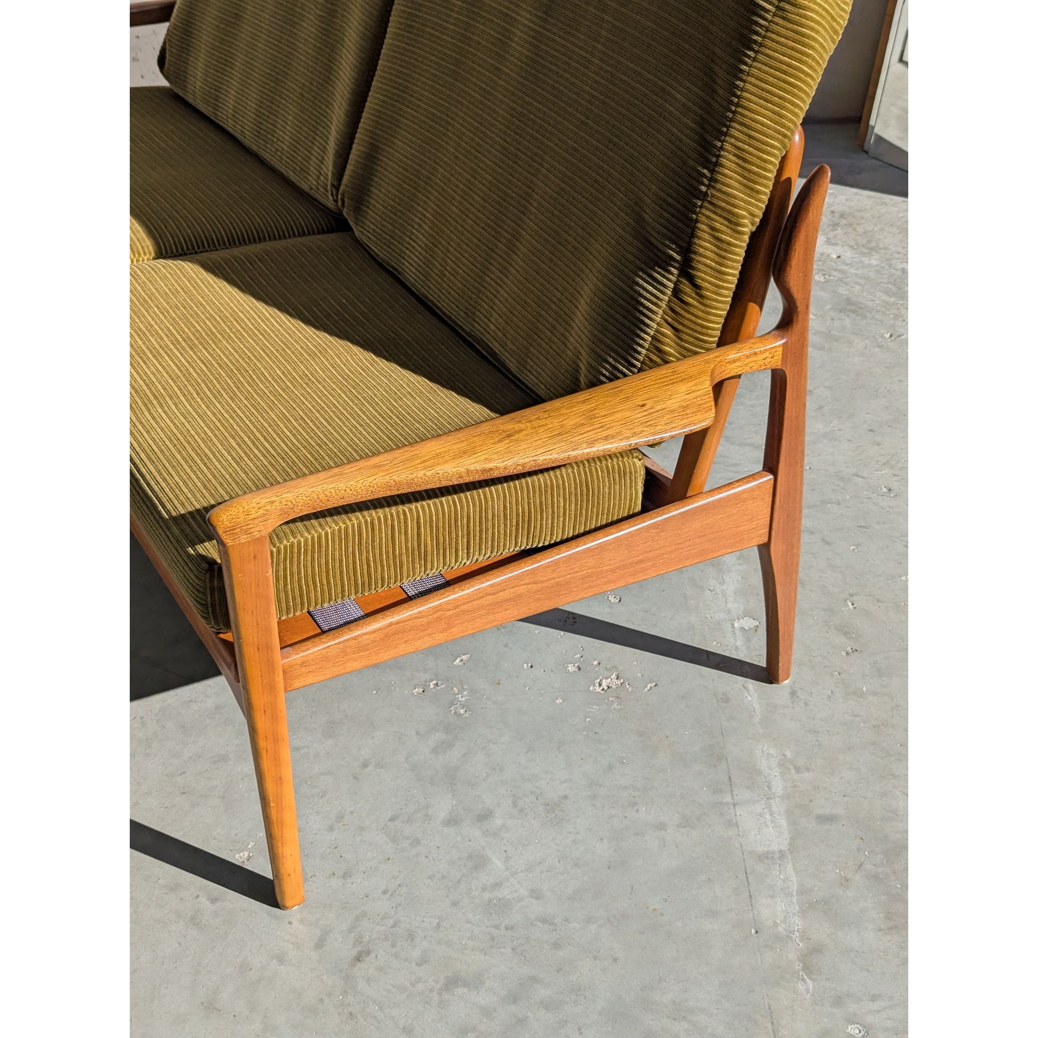 Fler Narvik 2 Seater - Sage Revival Green Corduroy | Bazaa | Designer, Vintage and Antique Furniture