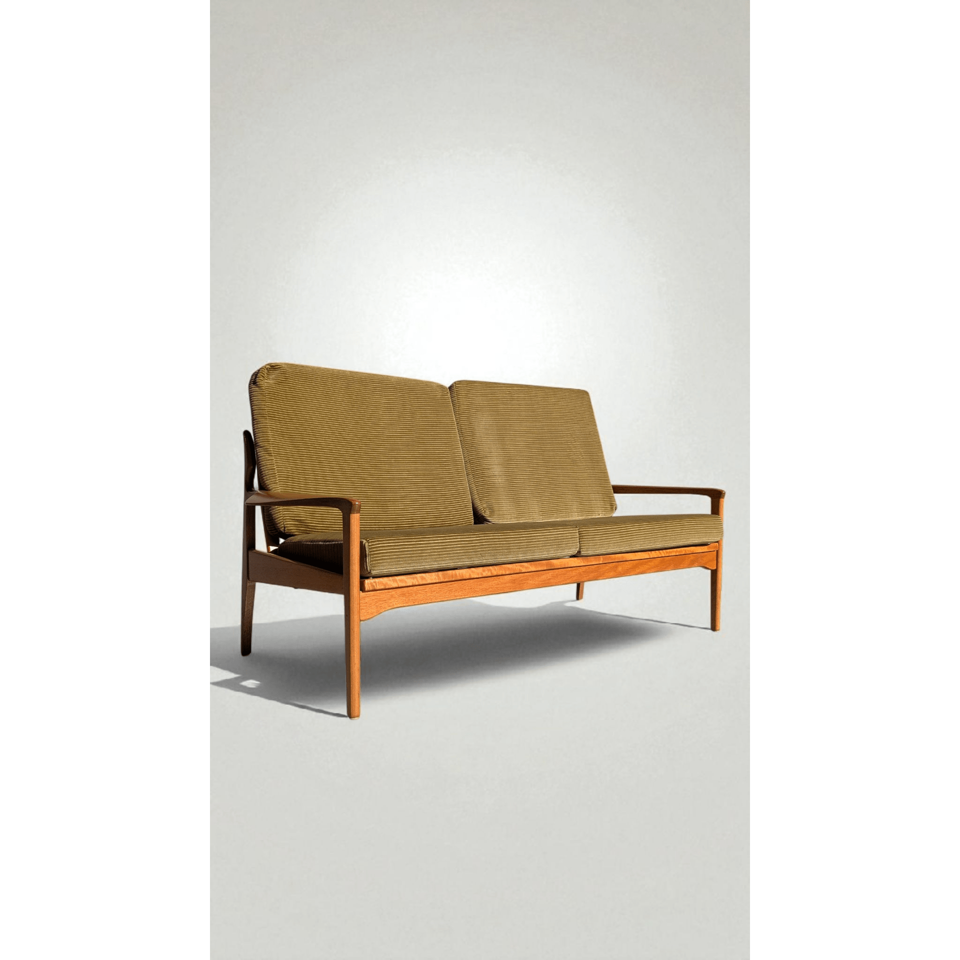 Fler Narvik 2 Seater - Sage Revival Green Corduroy | Bazaa | Designer, Vintage and Antique Furniture