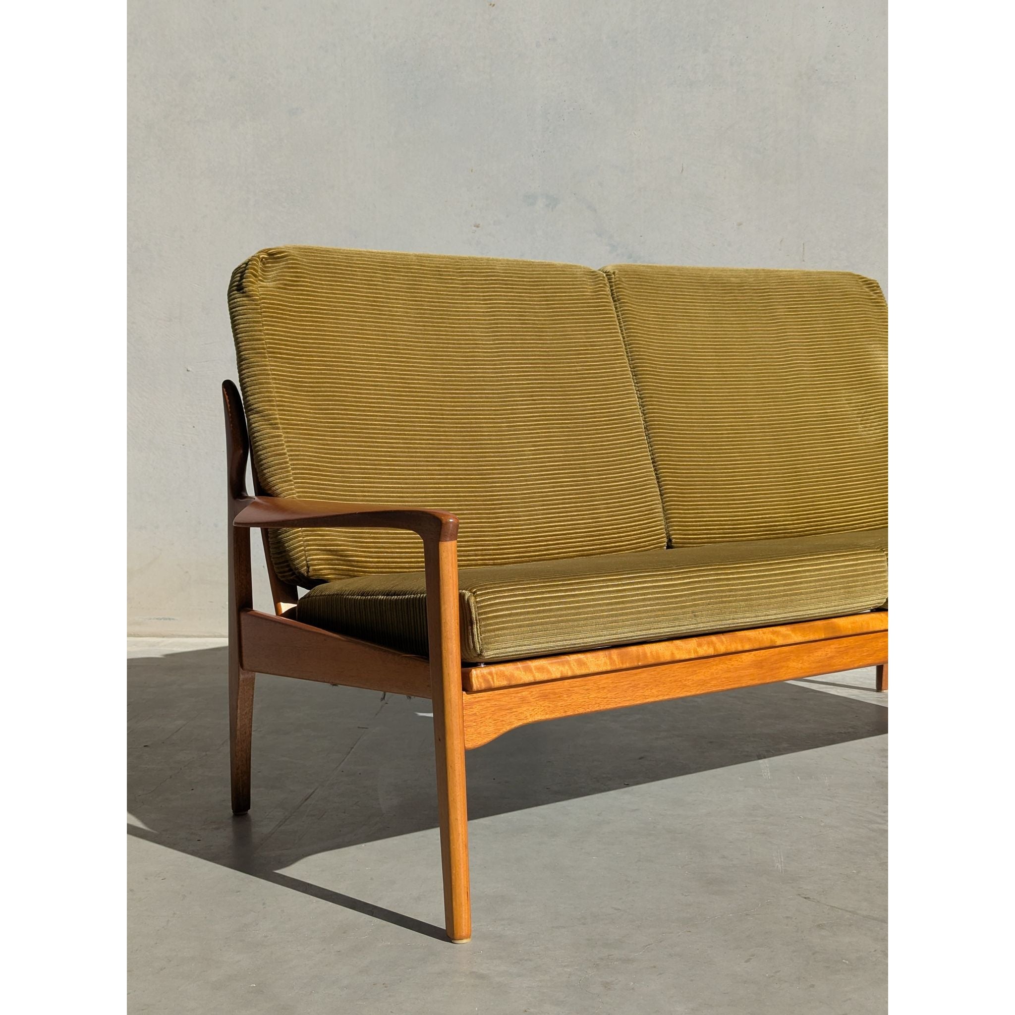 Fler Narvik 2 Seater - Sage Revival Green Corduroy | Bazaa | Designer, Vintage and Antique Furniture