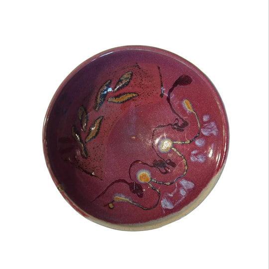 Floral Hand-Painted Medium Ceramic Bowl