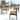 Floral Parker Teak Dining Chairs | Bazaa | Designer, Vintage and Antique Furniture