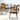 Floral Parker Teak Dining Chairs | Bazaa | Designer, Vintage and Antique Furniture