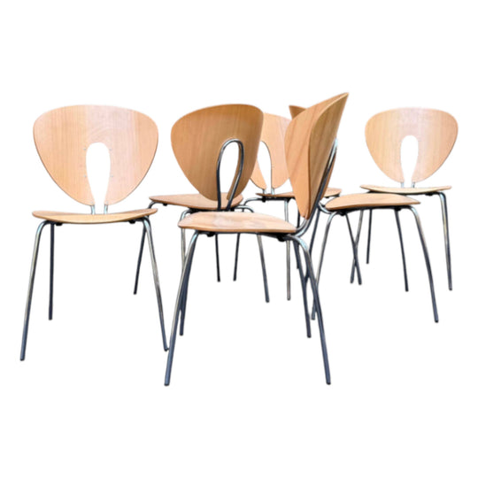 Stua Globus Spanish dining chairs x 6