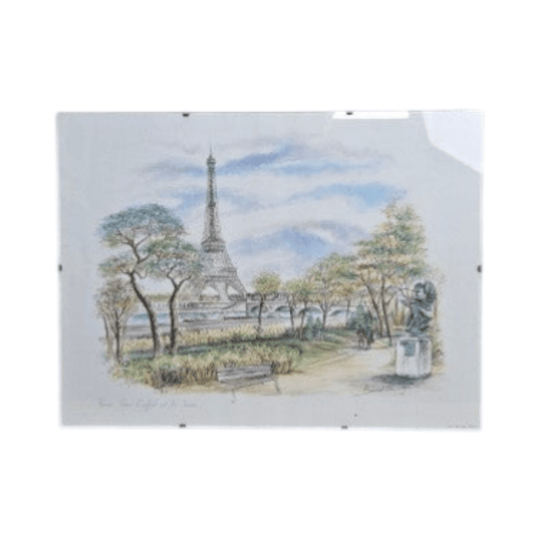 Framed Print - 'Paris Tour Eiffel et la Seine'