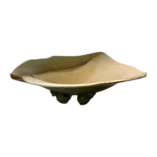 Freeform footed Australian Ceramic Dish by Rick Ball