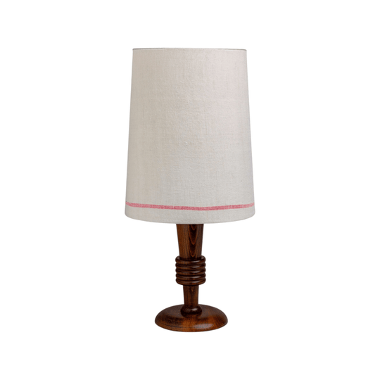 French 1940s Charles Dudouyt Style Timber Lamp