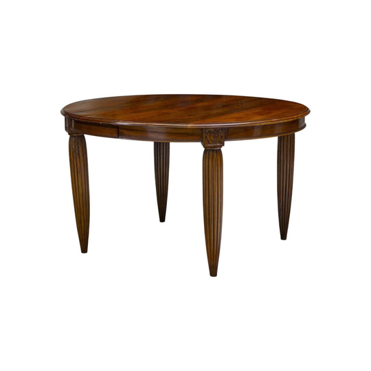 French Art Deco Walnut Dining Table