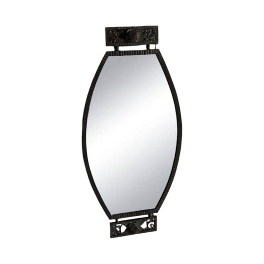 FRENCH ART DECO WROUGHT IRON MIRROR