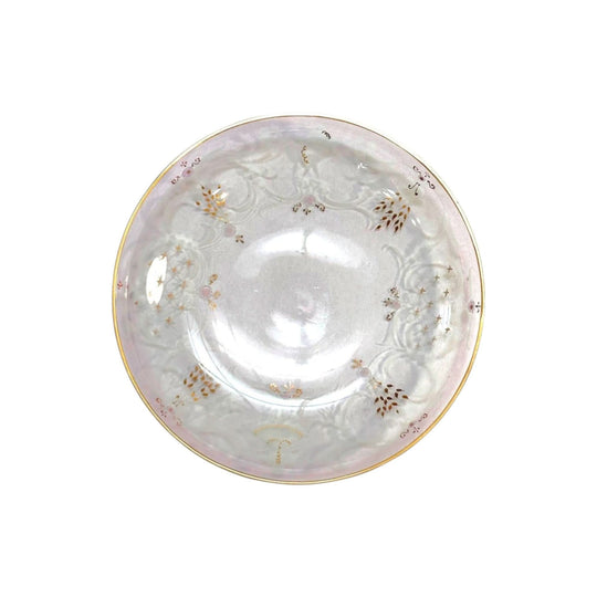 French Baccarat crystal etched and gilded bowl c.1900