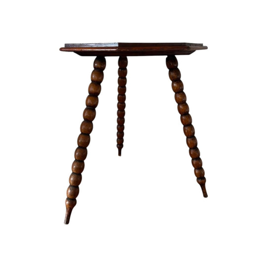French bobbin leg side table